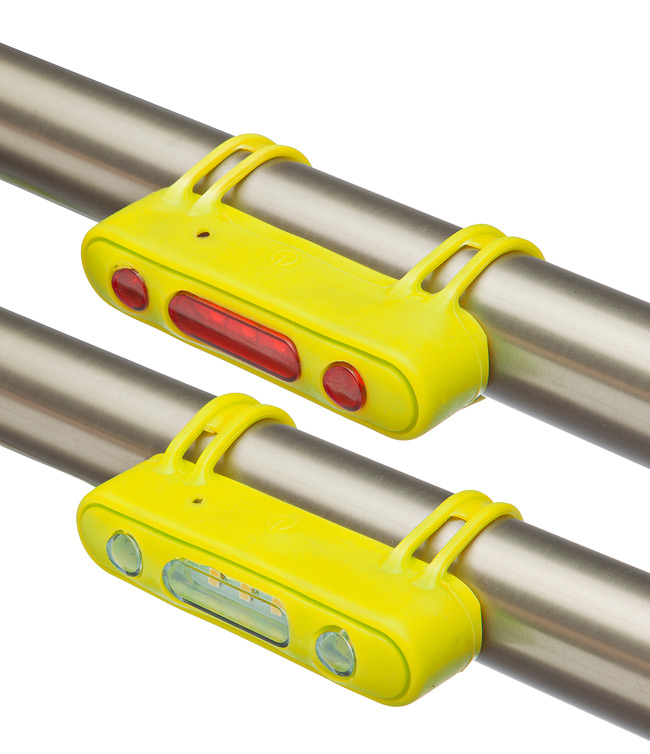 Фонари габаритные JY-7013, передний с 5 белыми светодиодами задний с 5 красными 