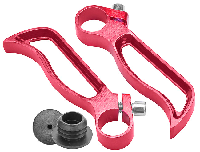 Рога на руль BLF-C4 алюминиевые красные 440027