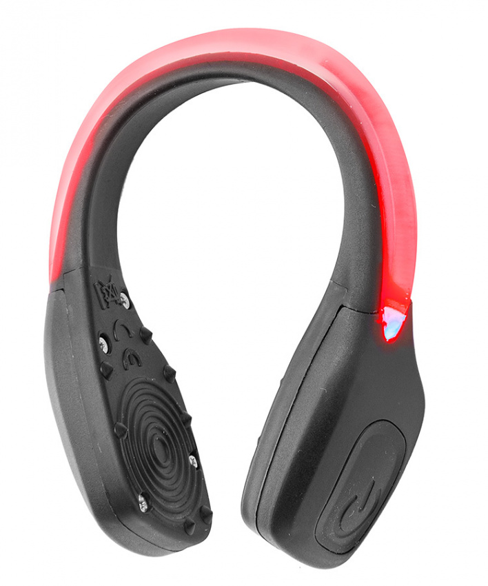 Браслет светящийся JY-3004 2 синих светодиода, 2 режима, черный