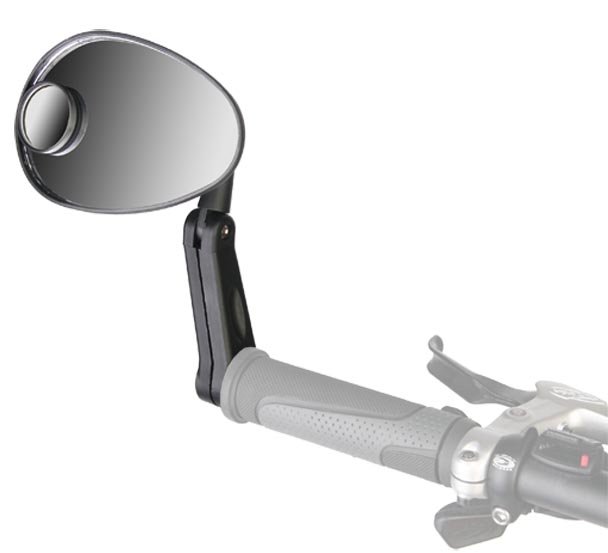 Зеркало заднего вида DX-222D (вместо заглушки грипсы, доп. зерк.) 220005