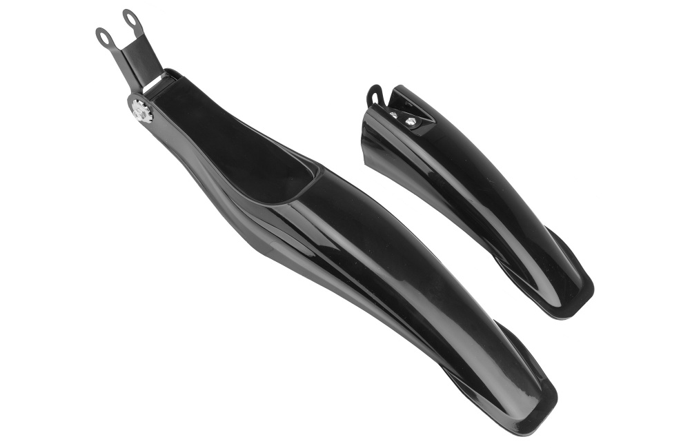 Крылья 24" XH-B111 пластиковые чёрные, комплект в инд. упаковке