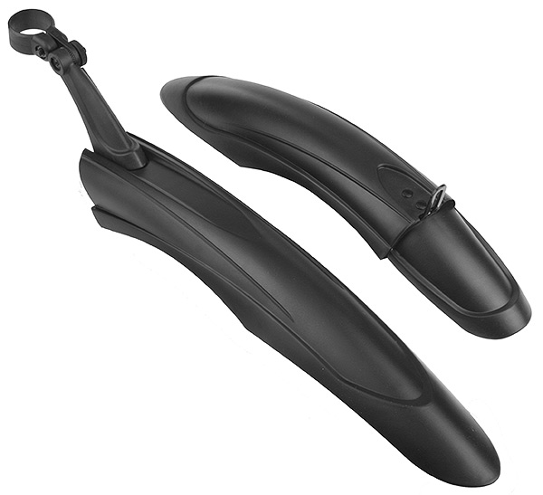 Крылья 24"-26" XH-B153 пластиковые чёрные, комплект в инд. упаковке 610154