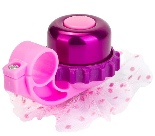 Звонок 24AW алюминий/пластик, розово-фиолетовый 210121