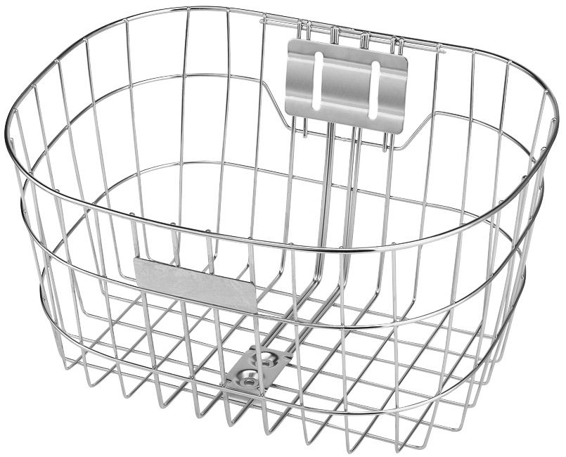 Велокорзина ST-812 26" нержавеющая сталь, хромированная