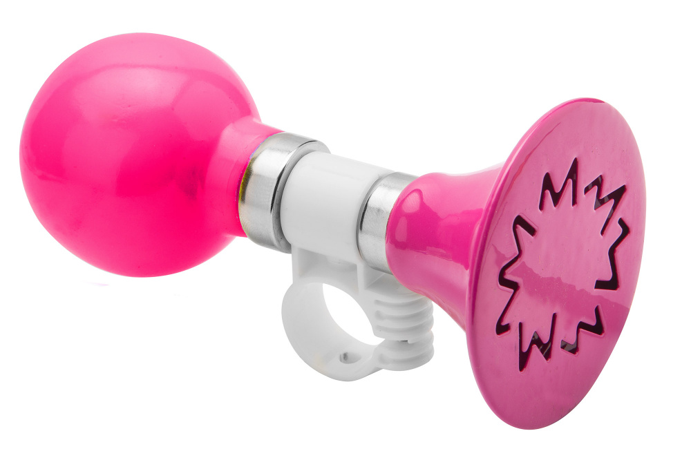 Клаксон 89P-01 сталь/ПВХ розовый 210237