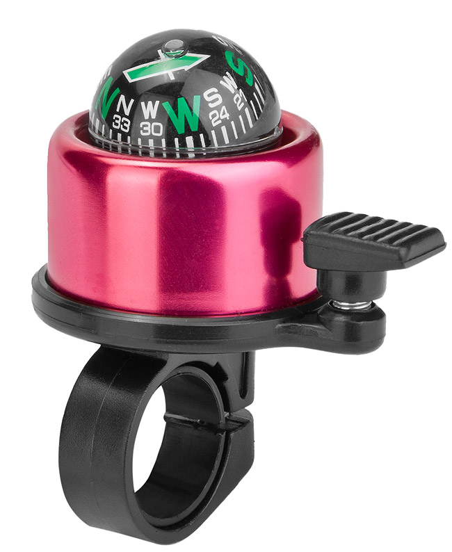 Звонок 14A-10 "Компас" алюминий/пластик, чёрно-пурпурный 210105