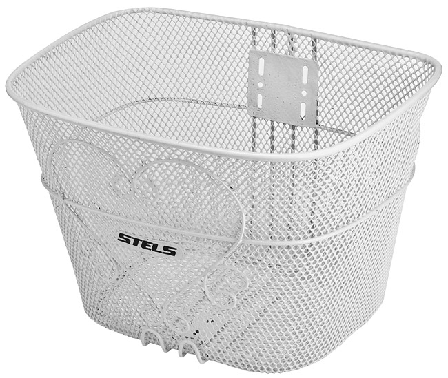 Велокорзина передняя JL-073 для 28", стальная белая