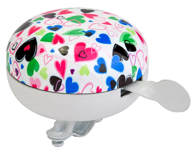 Звонок 57R-02 "Сердечки" диам.80 мм алюминий/сталь 210153