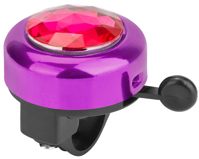 Звонок 45AZ-04 алюминий/пластик, чёрно-пурпурный 210148