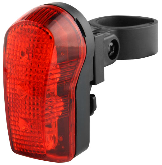 Фонарь задний JY-173T-1 7 светодиодов 3 режима красно-чёрный 560027