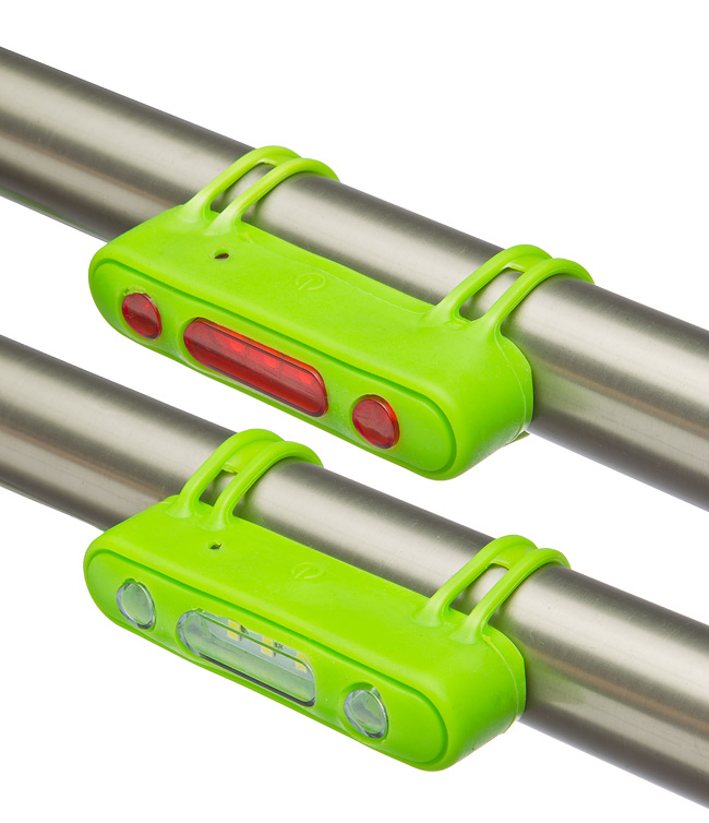 Фонари габаритные JY-7013, передний с 5 белыми светодиодами задний с 5 красными 