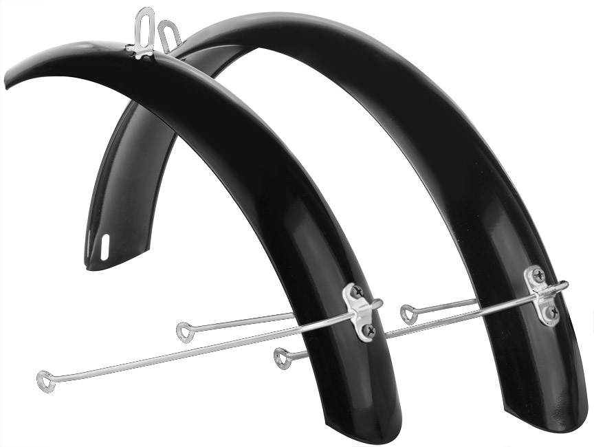 Крылья 16" Flyte полноразмерные стальные чёрные, комплект