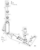 Компоненты с ручным наклоном 2-Х ТАКТНОГО ПЛМ MERCURY 55 Серийный номер от 0G760300 до 0T979999