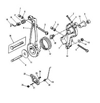 Дроссель и рычаг 2-Х ТАКТНОГО ПЛМ MERCURY 50EO Серийный номер от 0D000750 до 0G290584