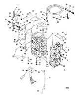Блок цилиндров 2-Х ТАКТНОГО ПЛМ MERCURY 90 Серийный номер от 0T980000 до 0T999999