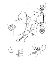 Стартер, соленоид и выпрямитель 2-Х ТАКТНОГО ПЛМ MERCURY 50EO Серийный номер от 0B122930 до 0D000749