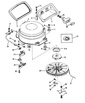 Стартер в сборе (ручной)(55) 2-Х ТАКТНОГО ПЛМ MERCURY 50EO Серийный номер от 9683055 до 9885344