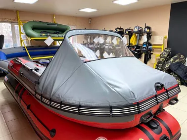 Носовой тент MISHIMO 370 LITE/PRO/LITE DF т.серый