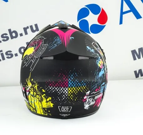 Шлем кроссовый Tiane Progrip Star, Черный (матовый)