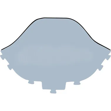 Стекло ветровое для снегохода Рысь 119 (переходная модель) (высота 77см, толщина 2мм, МПК)