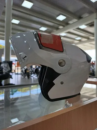 Шлем модуляр HETOSHI X-202 (светополоса,USB-кабель,встр.батарея) цв. Белый р.S  