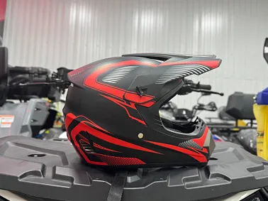 Шлем кроссовый HETOSHI AD3-5  цв. Черно-оранжевый  р. XL