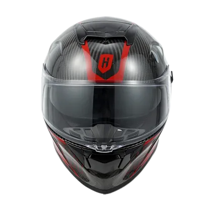 Шлем интеграл карбоновый HETOSHI FF936 CARBON RED WHITE р.XS