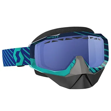 Очки HUSTLE SNOW CROSS blue/teal sky blue