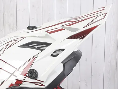 Козырек для шлема ATAKI SC-16 белый/красный глянцевый