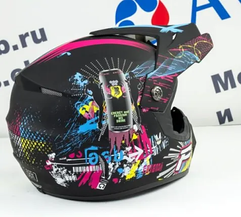 Шлем кроссовый Tiane Progrip Star, Черный (матовый)